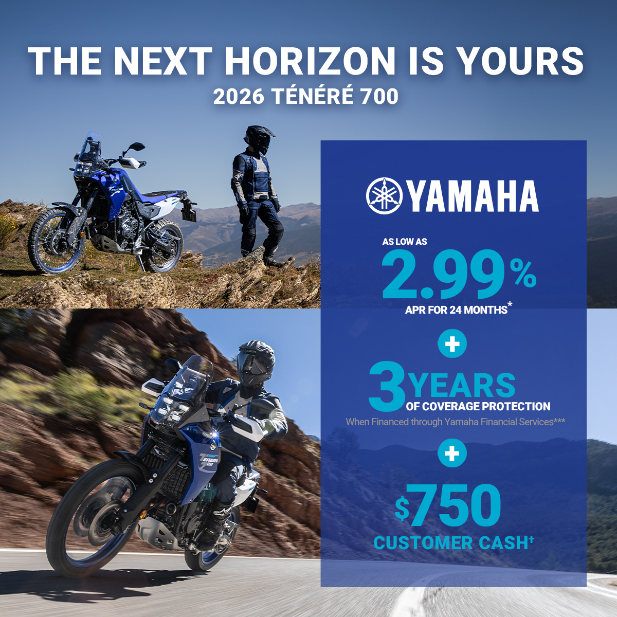 LET'S RIDE LET'S RIDE T7 - AS LOW AS 2.99% APR FOR 24 MONTHS*